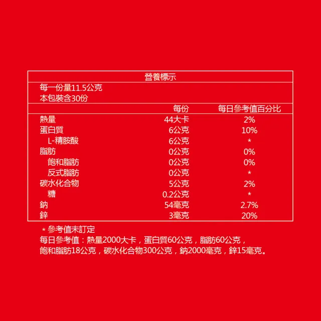 【健康力】L-精胺酸PLUS機能性粉末30入/盒(增強體力 NMN 沖泡 鋅 白藜蘆醇)