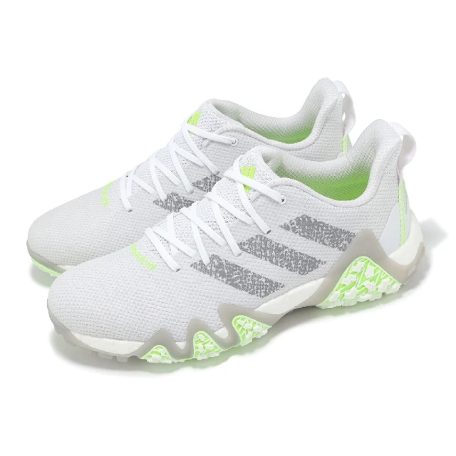 adidas 愛迪達 高爾夫球鞋 Codechaos 22 男鞋 女鞋 防潑水 高球 白 灰 綠 運動鞋 愛迪達(IF1041)