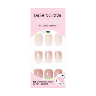 【DASHING DIVA】MAGICPRESS 薄型經典美甲片_粉紅佳人(氣質裸膚粉 米白 亮粉漸層)