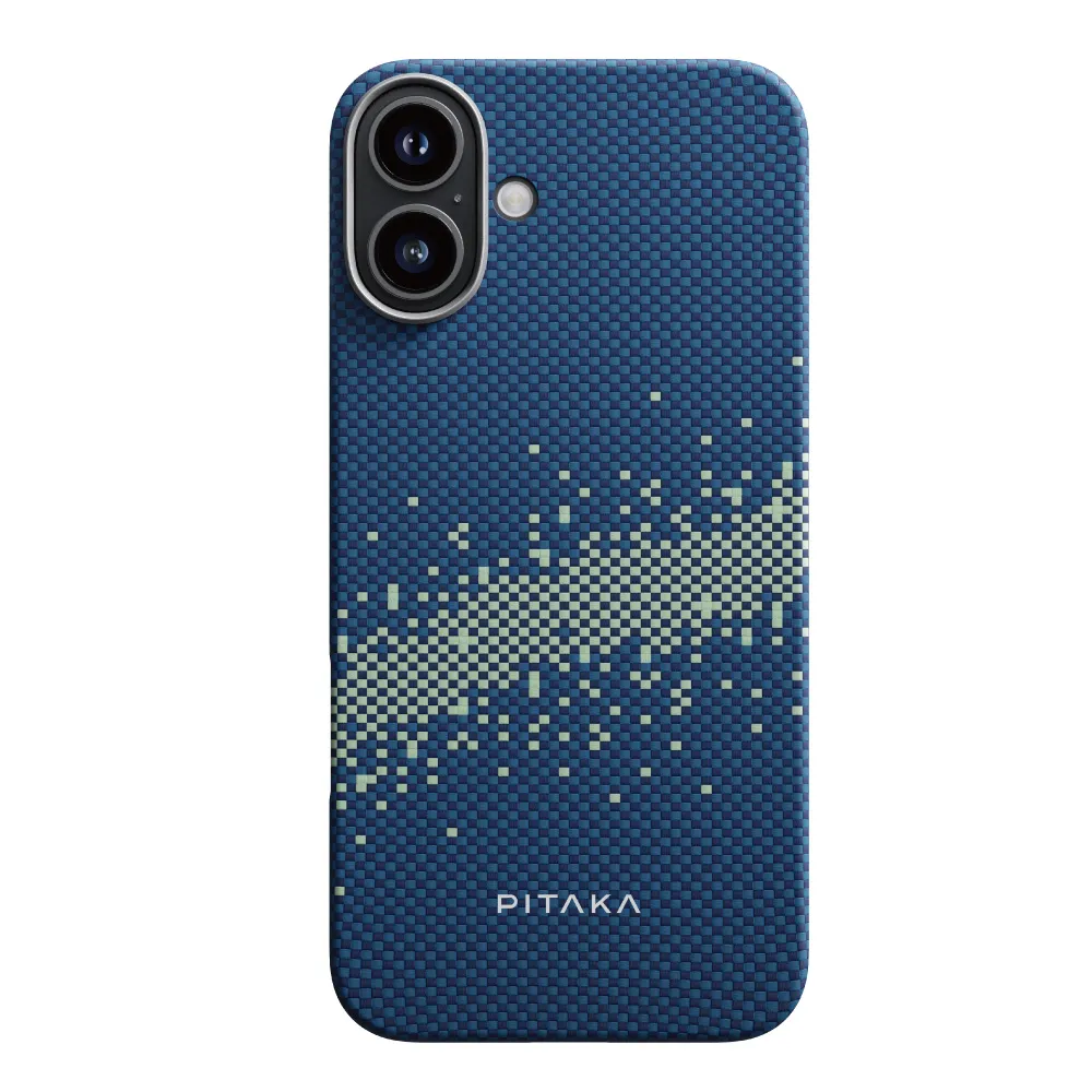 【PITAKA】iPhone16 Plus 航太纖維磁吸手機殼 山與銀河(13g 全球最薄 MagSafe)