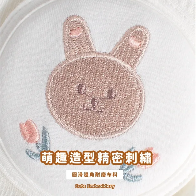 【嬰兒腳套】可愛韓版精美刺繡寶寶專用護膝-2雙入(加厚海綿 透氣網眼 爬行 護膝套 兒童防撞 短襪)
