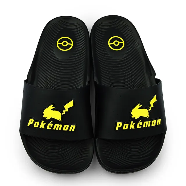 【童鞋城堡】童鞋 中大童 輕量拖鞋 寶可夢(PA1943-白/黑)