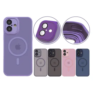 【RedMoon】APPLE iPhone16 6.1吋 / i16Plus 6.7吋 鏡頭全包式MagSafe磁吸 磨砂霧面防摔手機殼