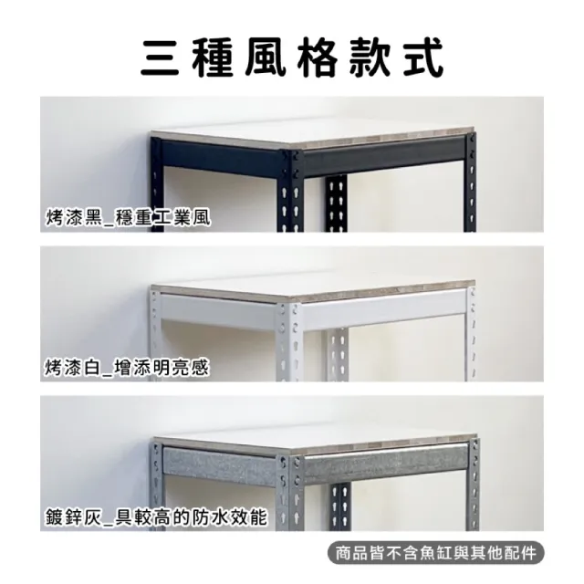 【空間特工】兩層魚缸架60x30x75cm 免螺絲角鋼(附層板 附腳套 昆蟲箱架 觀察箱架)