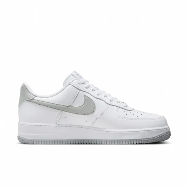 【NIKE 耐吉】AIR FORCE 1 07 男 休閒鞋 運動鞋 AF1 白灰(FJ4146100)