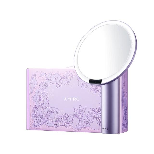 【AMIRO】Oath自動感光LED化妝鏡-愛意信使禮盒-暮山紫(美妝鏡 新年禮物 情人節禮物 尾牙 生日禮物)
