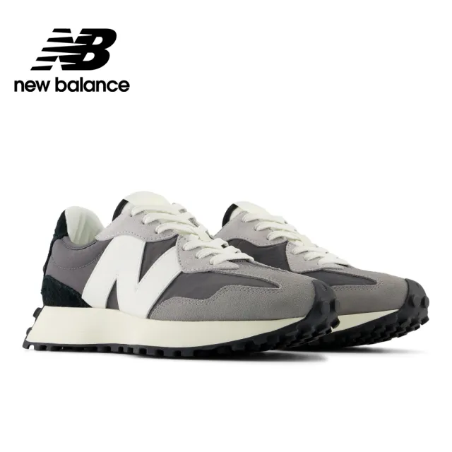 【NEW BALANCE】NB 復古鞋/運動鞋_女性_碳灰色_WS327PL-B_黑芝麻歐蕾(MOMO獨家販售)