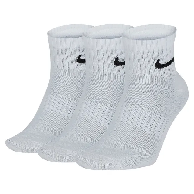 【NIKE 耐吉】襪子 過踝襪 短襪 運動襪 訓練襪 3雙組 U NK ED LTWT ANKLE 132 白 SX7677-100