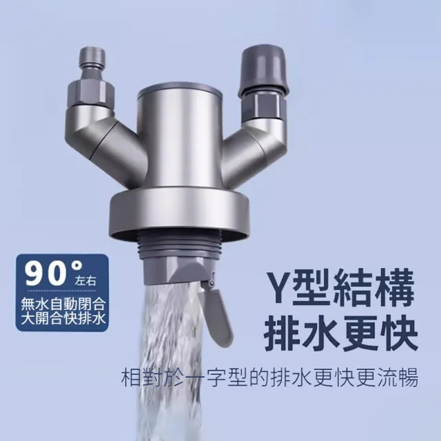 【ANTIAN】廚房下水道三通防臭轉接頭 廚房浴室防臭防溢水地漏 下水道分水器