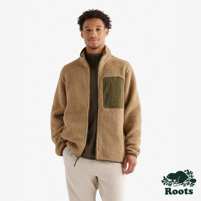 Roots Roots男裝- ALTA SHEARLING FLEECE 外套(棕褐色)