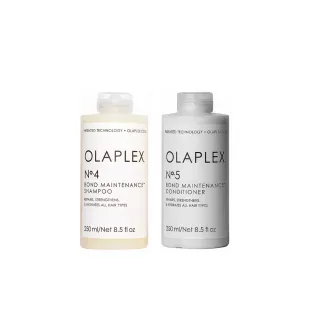 【OLAPLEX 歐啦】4號+5號洗護髮超值組(洗髮乳/潤髮乳/溫和水潤/光滑亮澤)