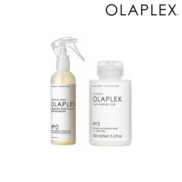 【OLAPLEX 歐啦】0號+3號養護髮超值組(洗前護理/前導液/護髮素/結構還原))