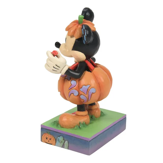 【Enesco】精品家飾 Disney 迪士尼 米奇萬聖節南瓜裝塑像居家擺飾