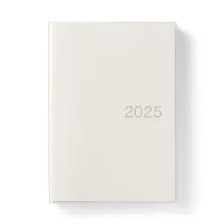 【MUJI 無印良品】可一覽日程的月日筆記本/2024年12月開始/白.A5