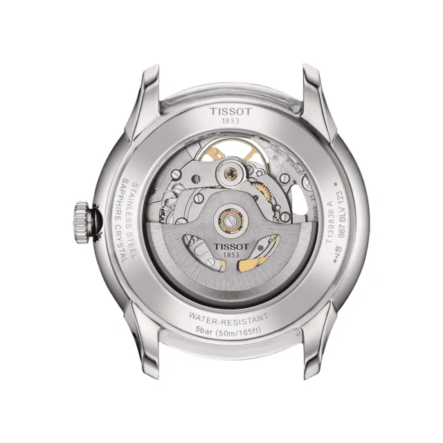 【TISSOT 天梭】TOURELLES 杜魯爾系列 鏤空經典機械腕錶 錶 週年慶 雙11(T1398361104800)
