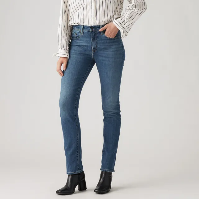 【LEVIS】724 女款高腰直筒丹寧牛仔長褲 熱賣單品 18883-0207