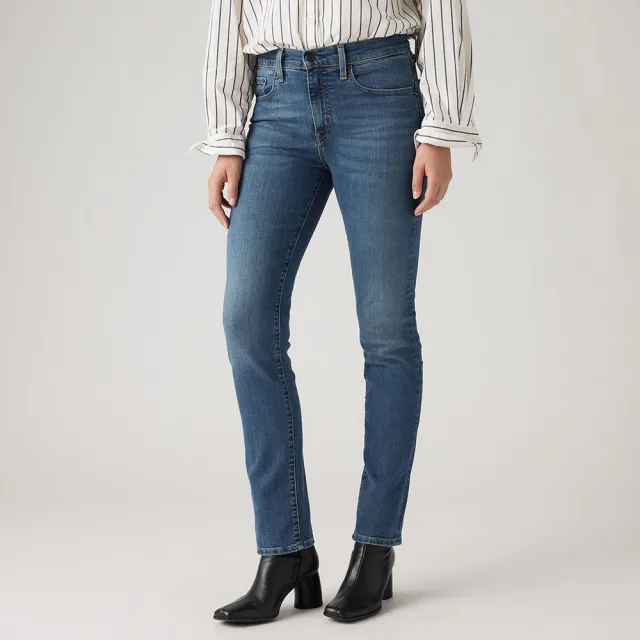 【LEVIS】724 女款高腰直筒丹寧牛仔長褲 熱賣單品 18883-0207