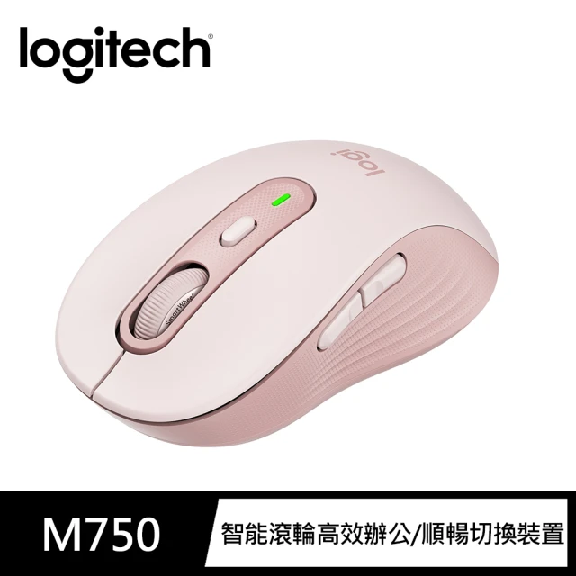 Logitech 羅技 M750多工靜音無線滑鼠(珍珠白)品