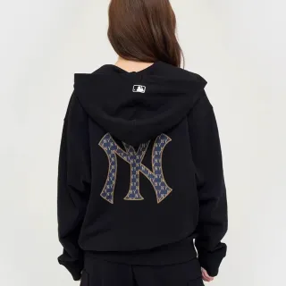 【MLB】連帽上衣 帽T Monogram系列 紐約洋基隊(3AHDM0144-50BKS)