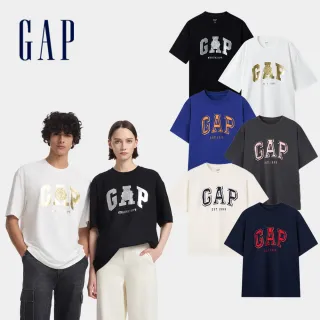 【GAP】男女裝 Logo純棉刺繡/燙金短袖T恤 水洗棉系列-多款可選(637536&636014)