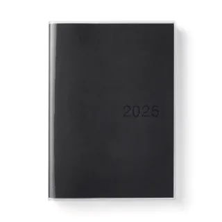 【MUJI 無印良品】立式月週筆記本/2024年12月開始/黑.B6