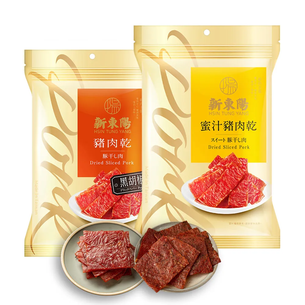 【新東陽】豬肉乾240-275g/包(蜜汁/黑胡椒)