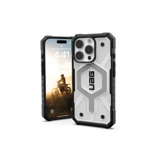 【UAG】iPhone 16 Pro 磁吸耐衝擊經典保護殼-透明（灰圈）(支援MagSafe無線充電)