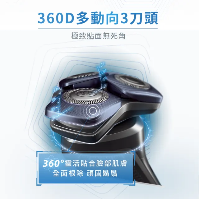 【Philips 飛利浦】全新AI 5系列電鬍刀 S5889/60(登錄送 好禮2選一)