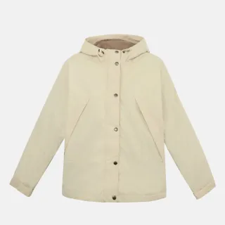 【Timberland】女款象牙色Winnick防潑水抓絨內裡外套(A5ZPQEFL)