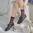 【Socks Form 襪子瘋】5雙組-日系格紋學院風中筒襪