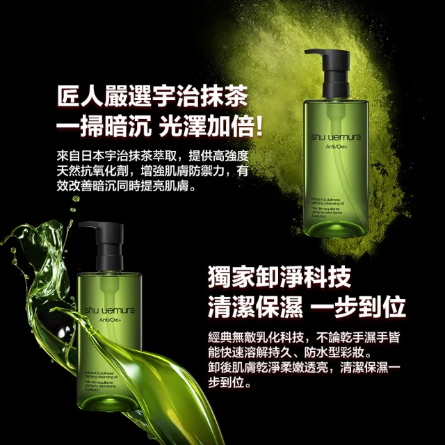 【植村秀】官方直營 明星卸妝潔顏油450ml(Shu uemura/覆盆子/抹茶)