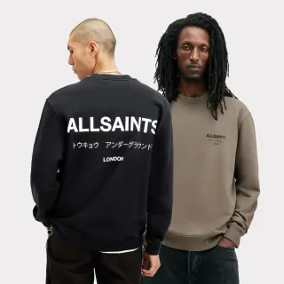 【ALLSAINTS】UNDERGROUND 純棉LOGO長袖衛衣 M033NB(寬鬆版型)