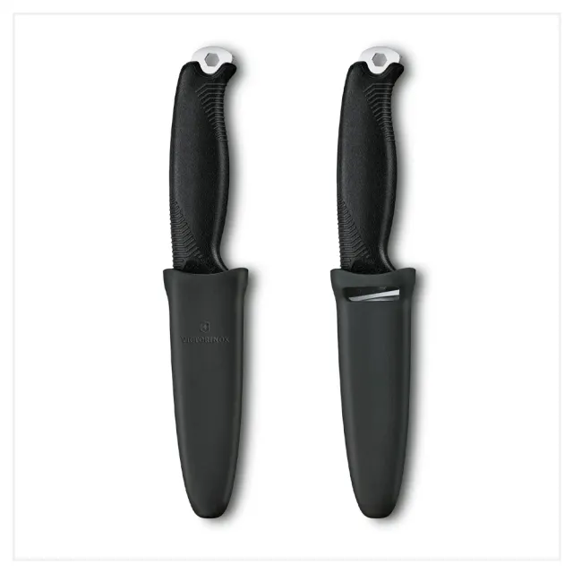 【VICTORINOX 瑞士維氏】VENTURE 戶外專業直刀 紅/黑/綠(3.0902/3.0902.3/3.0902.4)