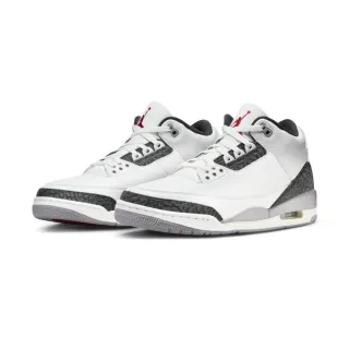 【NIKE 耐吉】Air Jordan 3 Retro ”Cement Grey” 水泥爆裂紋 白灰 CT8532-106(AJ3 休閒鞋 男鞋)