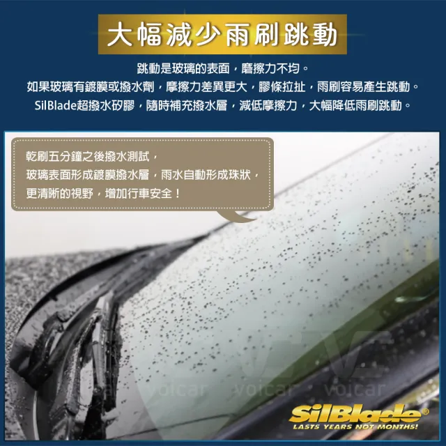 【美國SilBlade】Mercedes Benz C Class W205 / GLC X253 C253 專用(Flex軟骨超撥水矽膠雨刷)