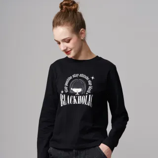 【BLUE WAY】女裝 LIZ頭像刺鏽美式 長袖 上衣- ETBOITE箱子