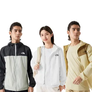 【The North Face 官方旗艦】男女款UPF防潑水防曬輕薄外套_春夏必備(多款任選)