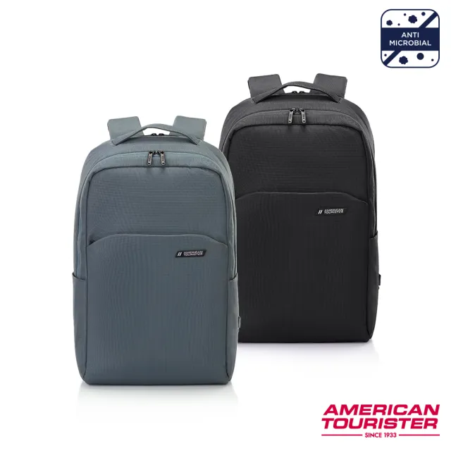 【AMERICAN TOURISTER 美國旅行者】Rubio 抗菌簡約雙隔層筆電後背包15.6吋(多色可選)