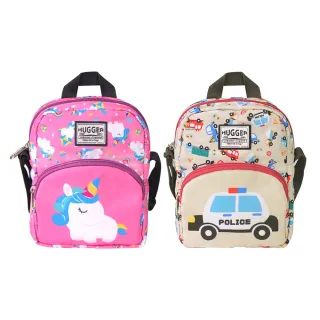 【HUGGER】好飽包跨肩包-獨角獸/小汽車(斜單側背休閒戶外出遊小朋友幼兒童輕量隨身包)