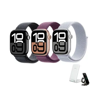 三合一充電座組【Apple】Apple Watch S10 GPS 46mm(鋁金屬錶殼搭配運動型錶環)