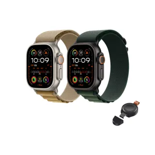 無線充電器組【Apple】Apple Watch Ultra 2 2024 GPS+行動網路 49mm(鈦金屬錶殼搭配高山錶環)