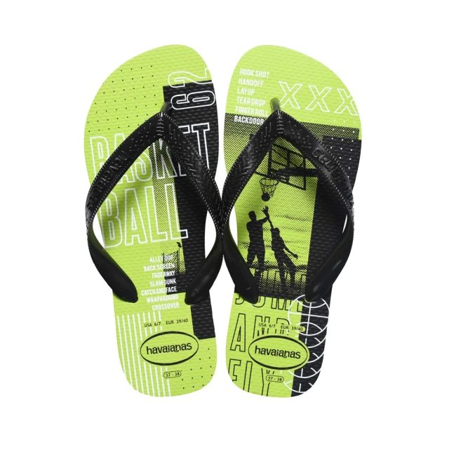 havaianas 哈瓦仕 中性 TOP ATHLETIC系列 綠底黑帶頂級運動系列(型號：00045 巴西集品)