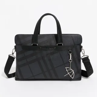 【Arnold Palmer 雨傘】公事包附長背帶  Vigorous系列(藍色)