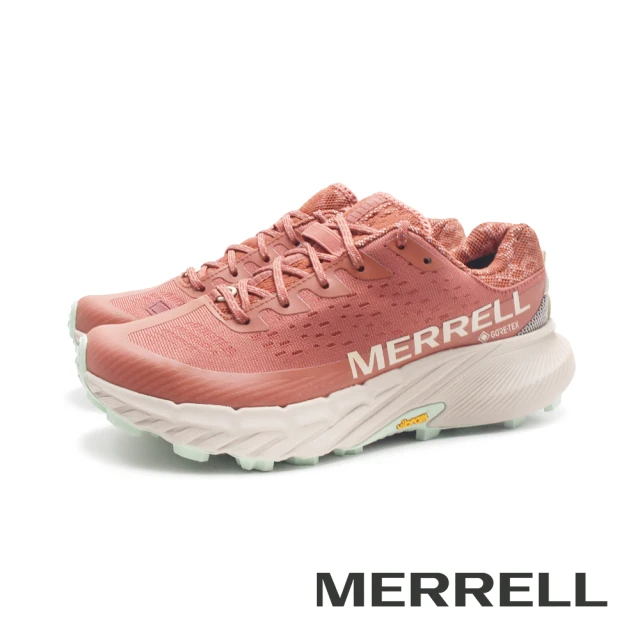 MERRELL 女 AGILITY PEAK 5 GTX 戶外健身輕量型慢跑越野防水運動鞋 女鞋(岩石紅)