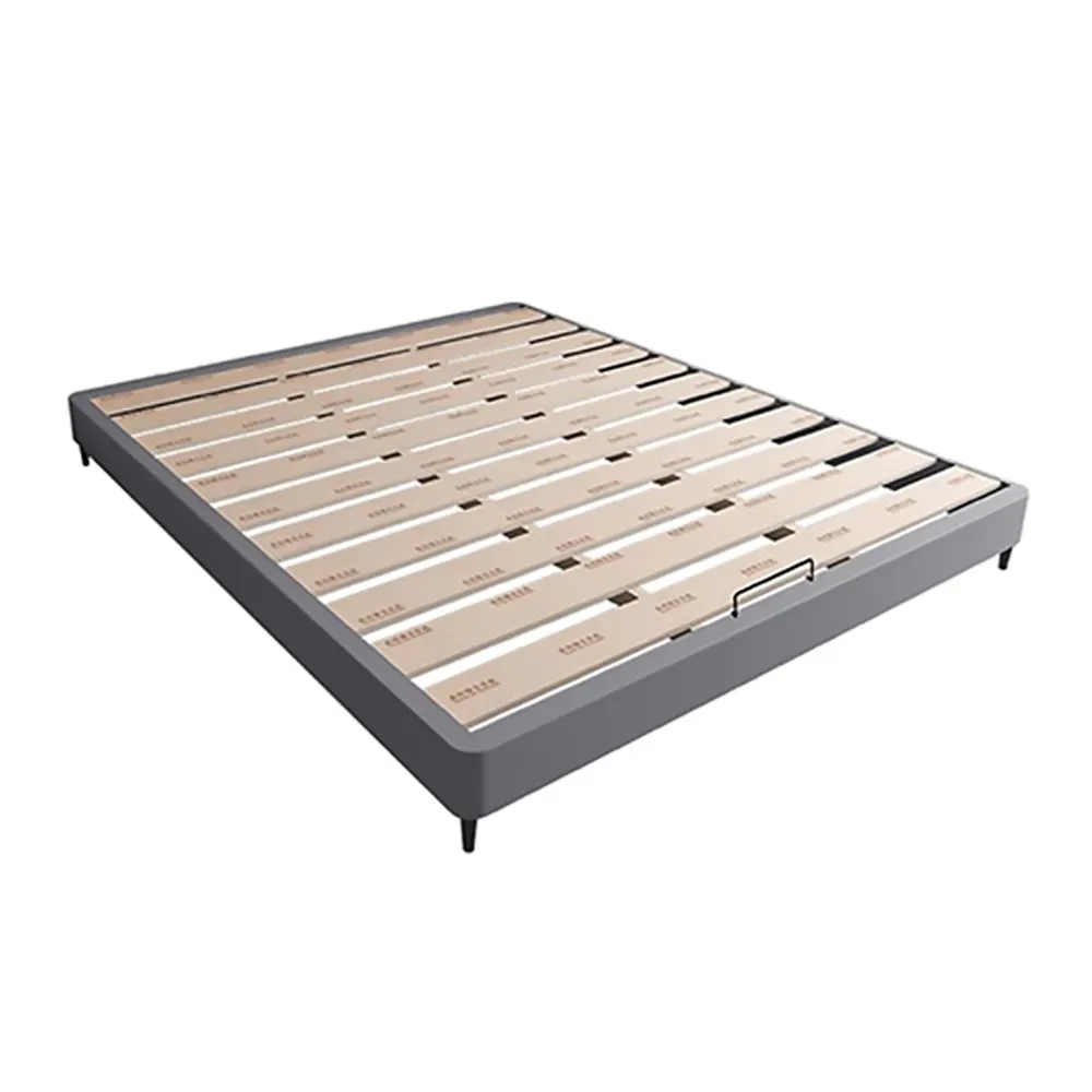 【NuoBIXING】無床頭榻榻米床實木排骨架床矮床加寬加厚(床架/榻榻米床/實木架/矮床)