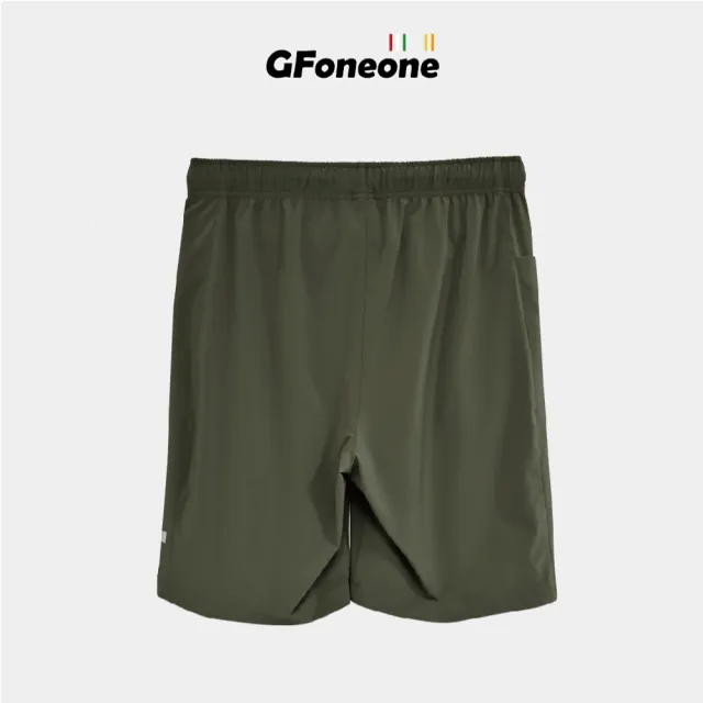 【GFoneone】男吸排戶外手機袋登山機能短褲-軍綠(男短褲)