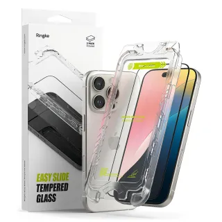 【Ringke】iPhone 16 Pro Max/Pro/Plus Tempered Glass 鋼化玻璃螢幕保護貼 附安裝工具(Rearth)