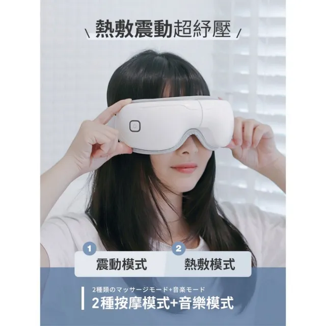 【3ZeBra 三隻斑馬】5C熱敷按摩眼罩 小資款 G05-12-1(無線眼部按摩器 熱敷眼罩  父親節禮物)