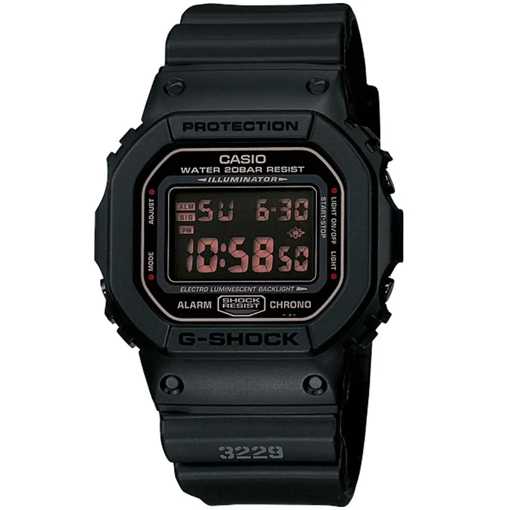 【CASIO 卡西歐】G-SHOCK 街頭時尚電子錶 禮物 開學(DW-5600MS-1/速)