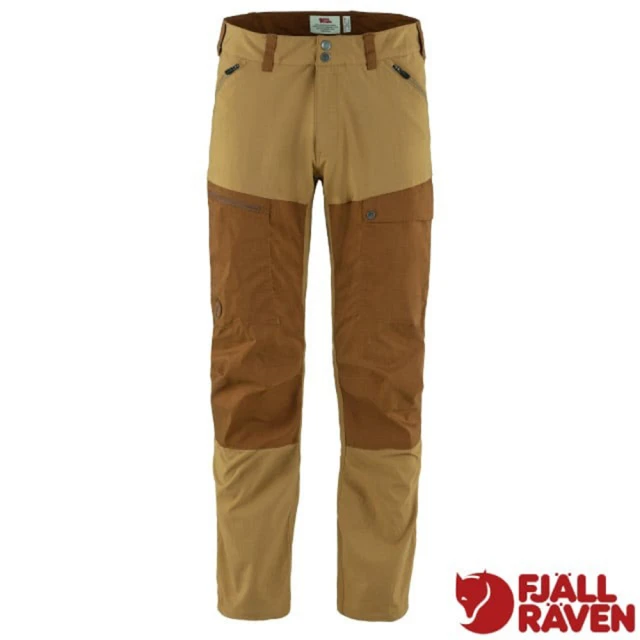 Fjallraven 男 Abisko Midsummer 彈性耐磨登山健行長褲_標準版(81152R-232-230 蕎麥棕/栗子)